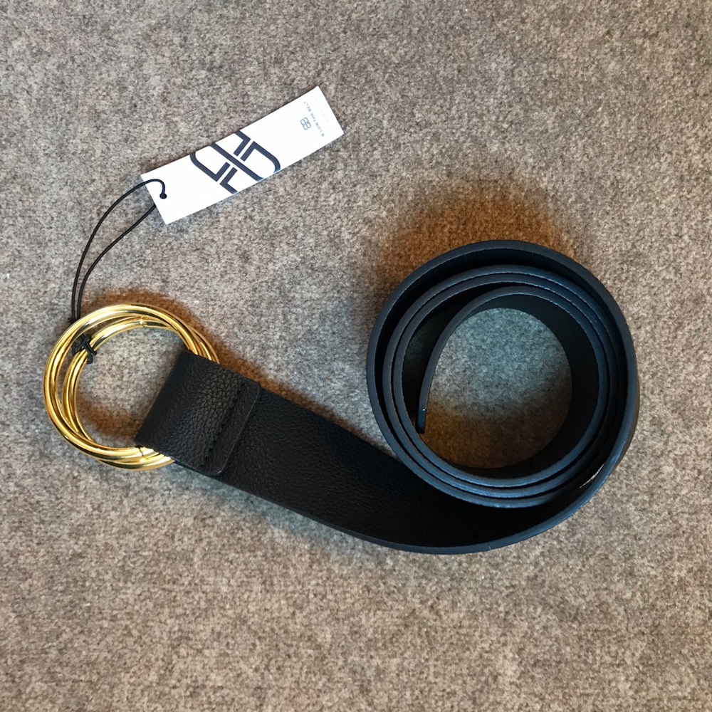 Below the Belt- black leather with gold buckle